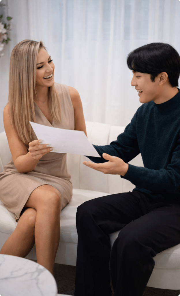 Patient discussing treatment options with a dentist